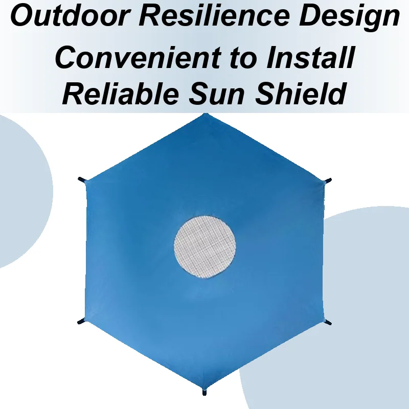 

Trampoline Sun Shade Thickened Canopy Cover Windproof Trampoline Sun Shade For Garden Patio Backyard Playground