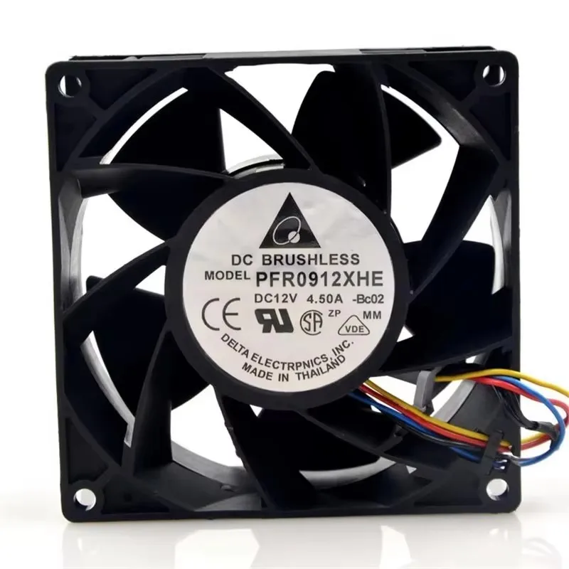 

Original 92 * 92 * 38MM 12V 4.5A PFR0912XHE 9CM violent high air volume server booster cooling fan