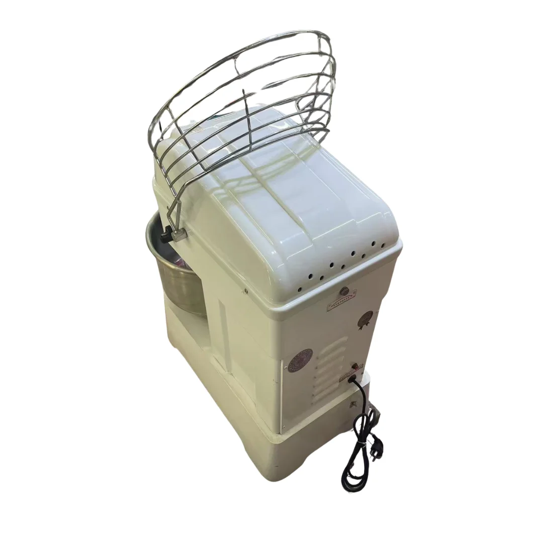 Commercial Dual-Rotation Spiral Dough Mixer 8kg 15L Capacity for Wheat Corn Flour Water Ingredients