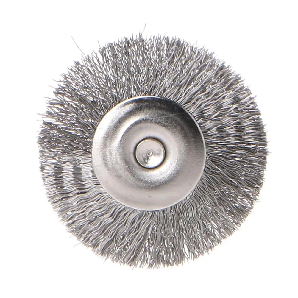 Imagem -03 - Conjunto de Escova de Roda de Fio de Aço para Polimento de Metal Moedor Rotativo Acessórios Ferramenta Moagem Roda em Forma de t Escova de Acesso 20 Peças