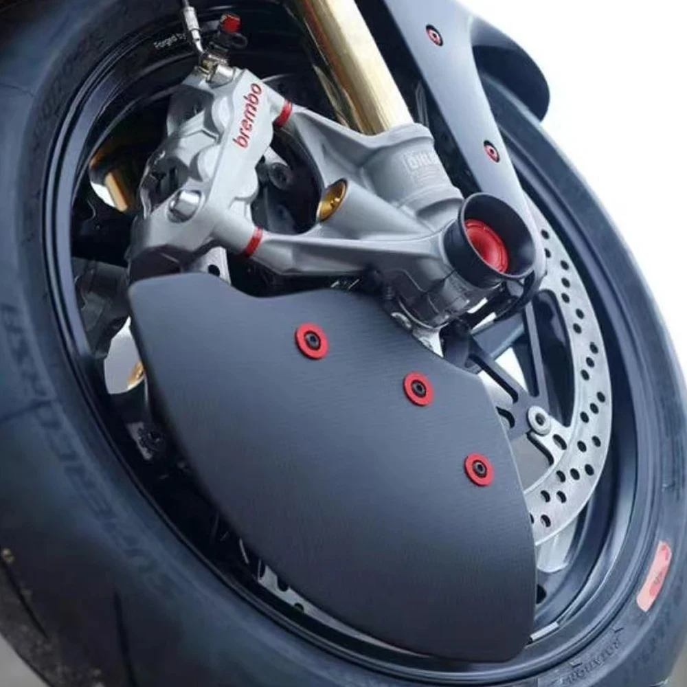 ل Ducati Panigale V2 V4 V4S V4R اكسسوارات ألياف الكربون قرص فرامل غطاء لوحة توجيه الهواء تصحيح غطاء عجلة واقية #6