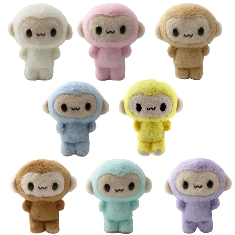 

2026 New Cute Monkey Pendant Doll Kawaii Plush Keychain Soft Stuffed Animal Bag Charm Kids Gift Collectible Accessory