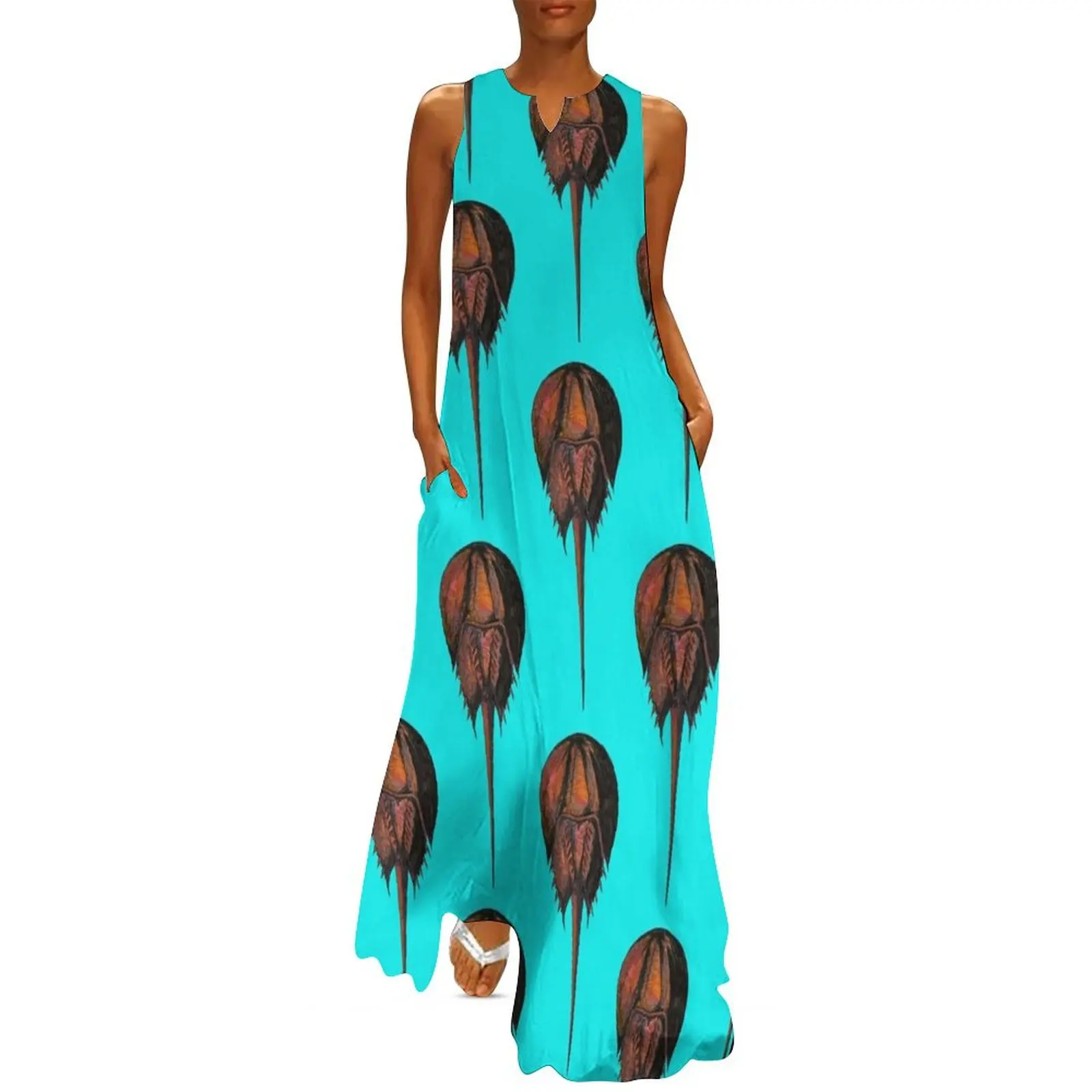 

Horseshoe Crab Long Dress summer women's suit summer dress woman 2025 Women's dresses dress women summer 2025