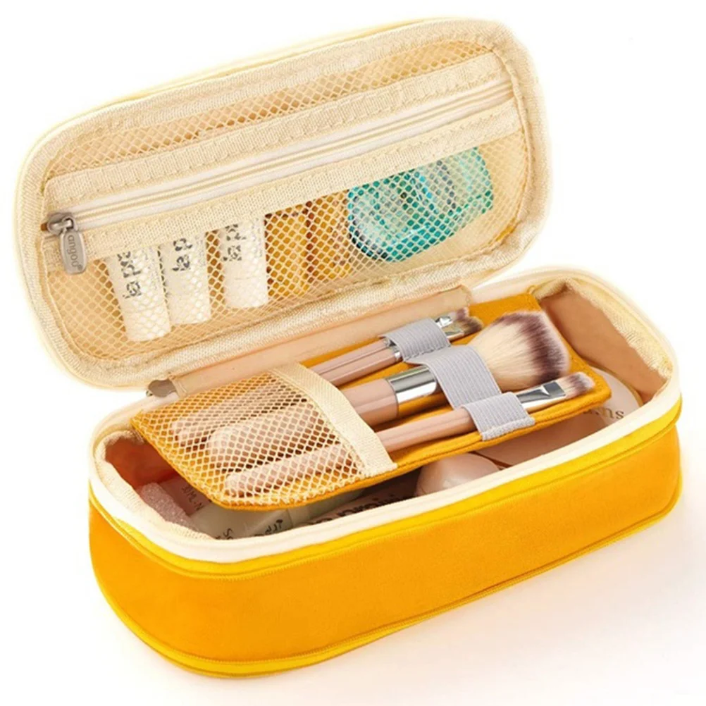 

Large Capacity Bag Multifunctional Pencil Case Portable Stationery Organizer For Students Cell Phone Coin Bag