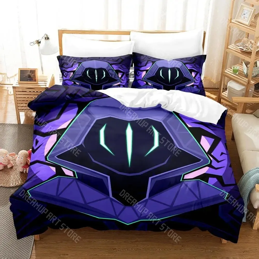 3D Printed VALORANT Game Omen Bedding Set for Boys Girls Duvet Cover Pillowcase Twin Queen King Full Single Double Sizes
