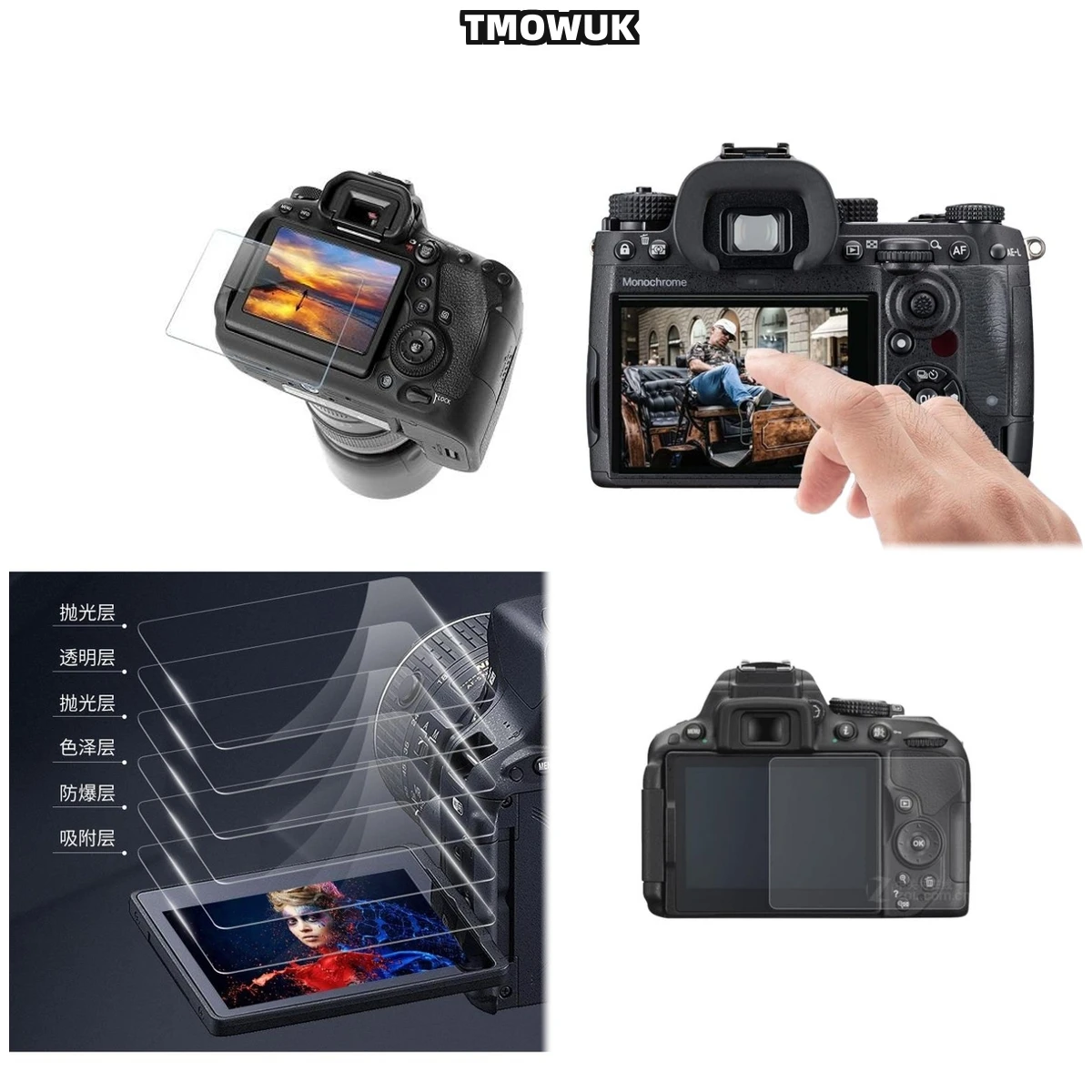 

For PENTAX K30 Tempered Glass Screen Protector 9H Hardness Anti-Scratch HD Clear Film