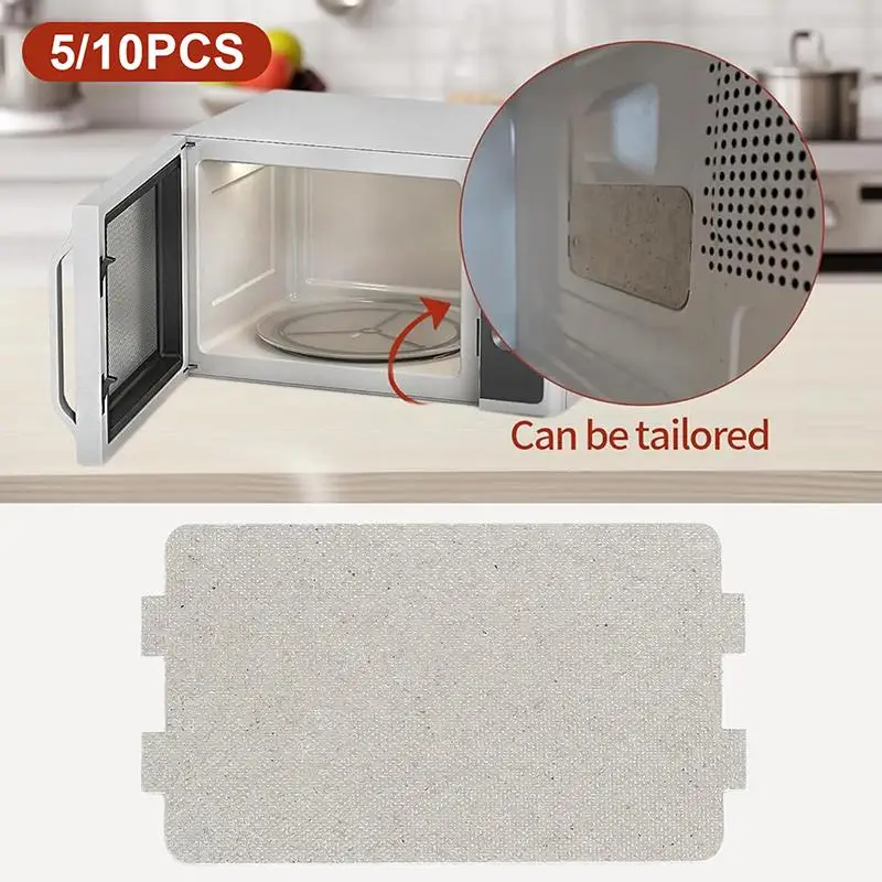 5/10pcs Microwave Oven Mica Sheet Waveguide Cover Plate Universal Cuttable Heat-Resistant For Hair Dryers, Toasters, And Heaters