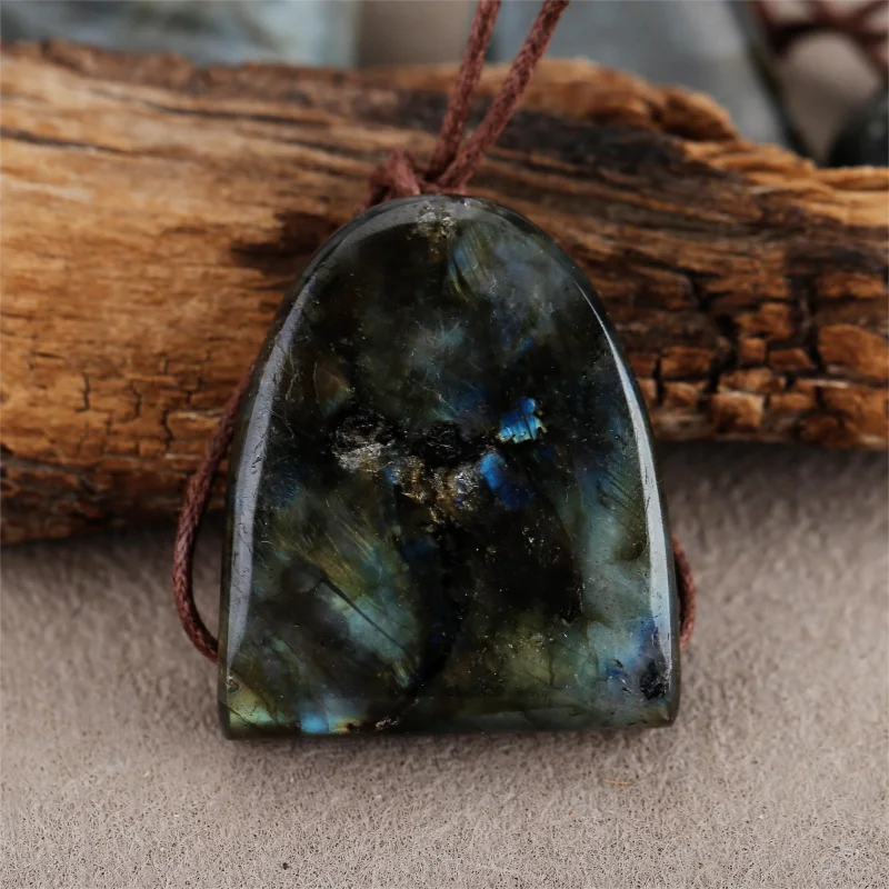 

Бусины-подвески B&F с лабрадоритом, бусины из натуральных камней ручной работы, полированные камни для изготовления ювелирных изделий