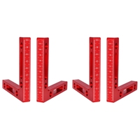 4 Pcs 90 Degree Positioning Squares Right Angle Clamps Woodworking Carpenter Tool Corner Clamping Square