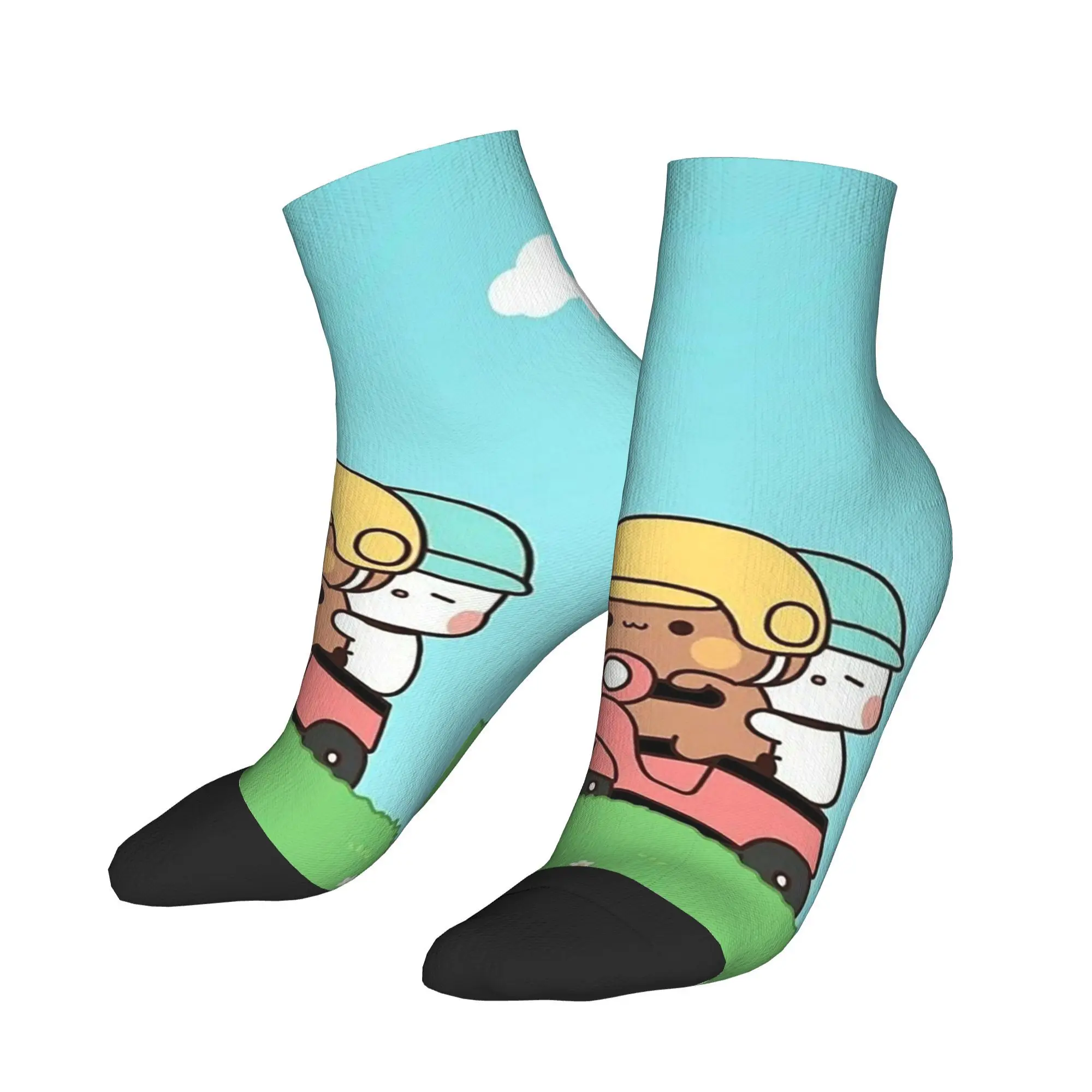 

Носки с воздушными шарами персикового цвета и гома Бубу Дуду, впитывающие пот чулки в стиле Харадзюку, всесезонные носки, аксессуары для мужчин и женщин