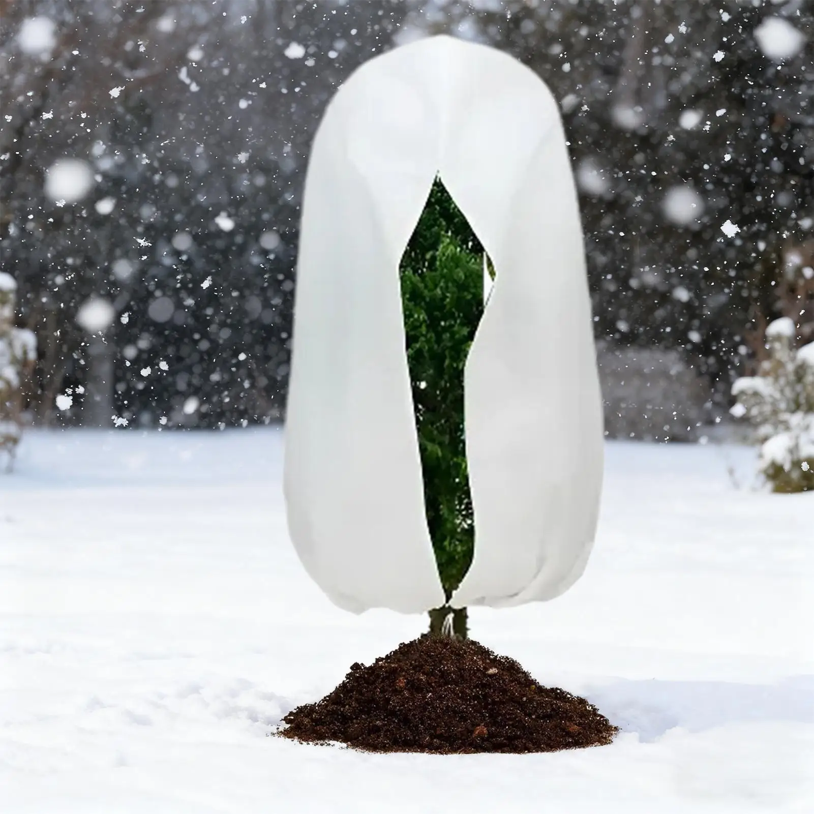 Winter Plant Protection Bag With Zip   Cold Warm Cover Drawstring Against Cold Plant Anti Freezing Bag Vegetation Anti-Frost Bag