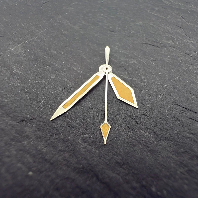 NH35 NH36 Watch Hands Fit for NH35 NH36 4R35 4R36 7S Green Luminous Wristwatch Orange Pointer Watch Movement Accessories