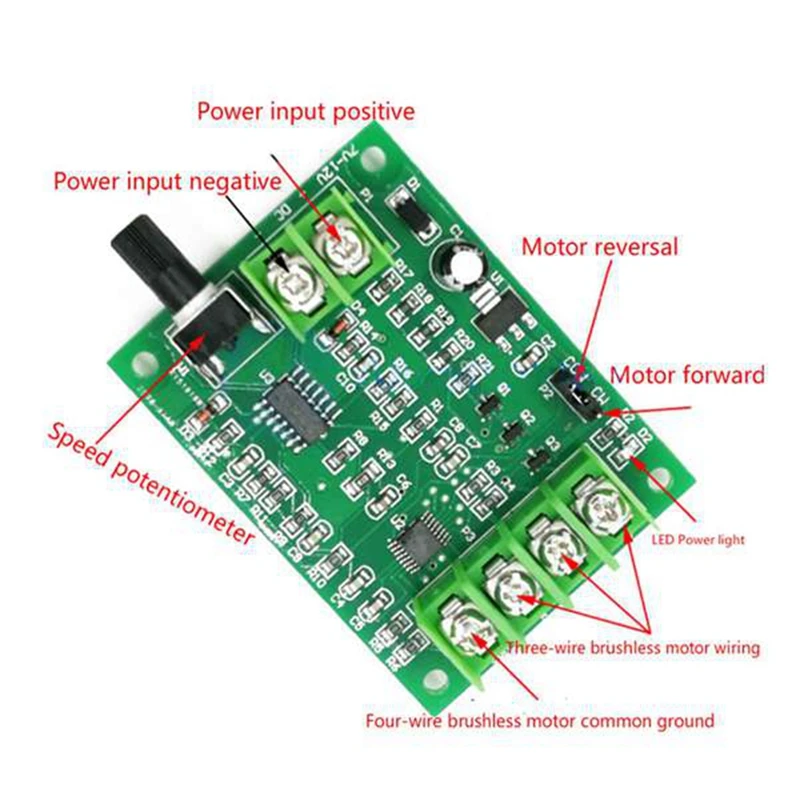 하드 드라이브 모터용 브러시리스 모터 드라이버 보드 컨트롤러, 7V-12V DC