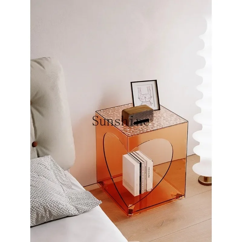 Mobile small side cabinet Modern simple living room Home corner table Bedroom bedside table