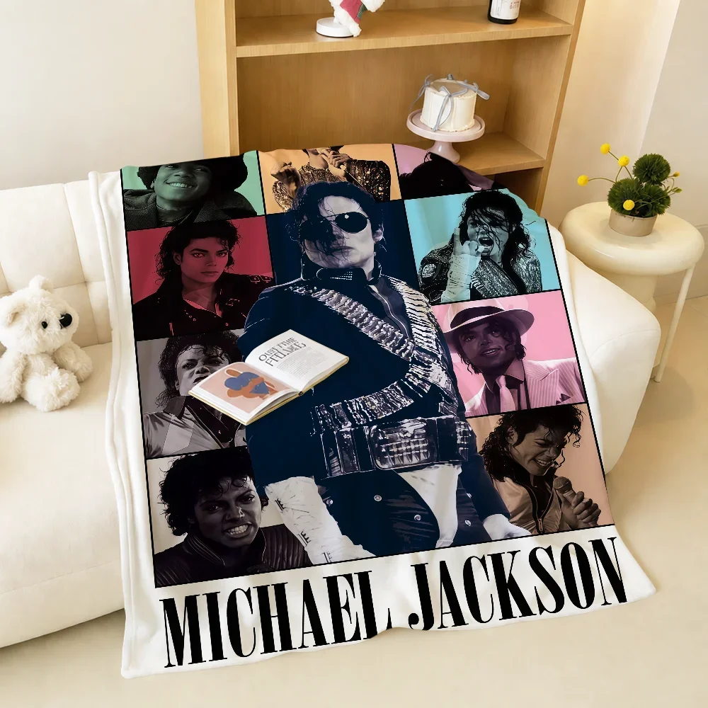 Singer M-michael J-jacksonS FK Blanket Warm Soft Plush For Sofa Living Room Nap Home Bedroom Travel Gift Flannel Pet Hogar