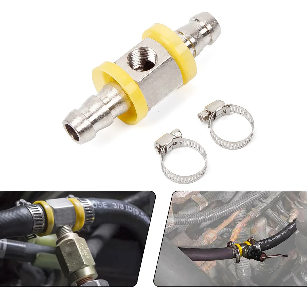 

Car Modification Accessories 3/8 Fuel Pipe Fuel Pressure Gauge Sensor T-type Barb Connector 1/2 Cars Accessories Car Gadgets