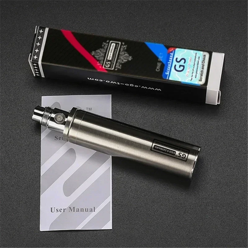 Original GS Ego Ⅱ 2200mAh Ego Ⅲ 3200mah Rechargeable Battery E Cig 510 Thread Bottom Micro USB Charging Huge Capacity Vape Pen