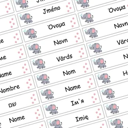 Personalized Waterproof Name Labels for kids Animal Series Custom Name Stickers for Wattle Bottles, Backpacks, School Supplies