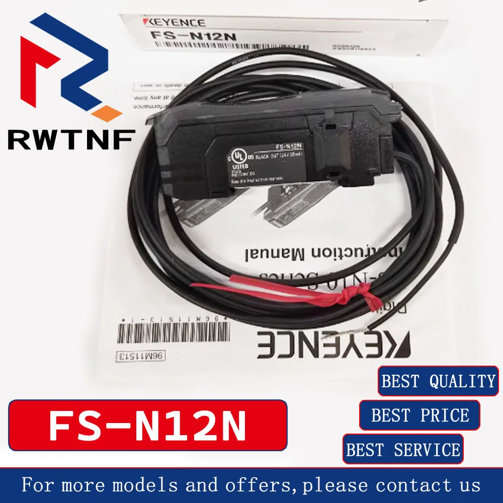 Новый оригинальный цифровой оптоволоконный датчик KEYENCE FS-N12N, оптоволоконный усилитель, выход NPN