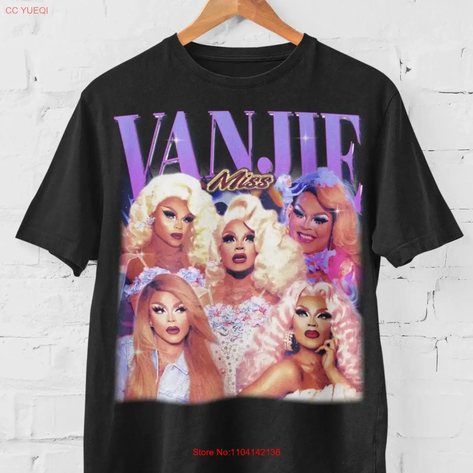 Camiseta VANJIE Vanessa Mateo SAF Vintage Lavada Cómoda Ligeramente Gráfica Unisex Moda Elástica Suave Casual Versátil