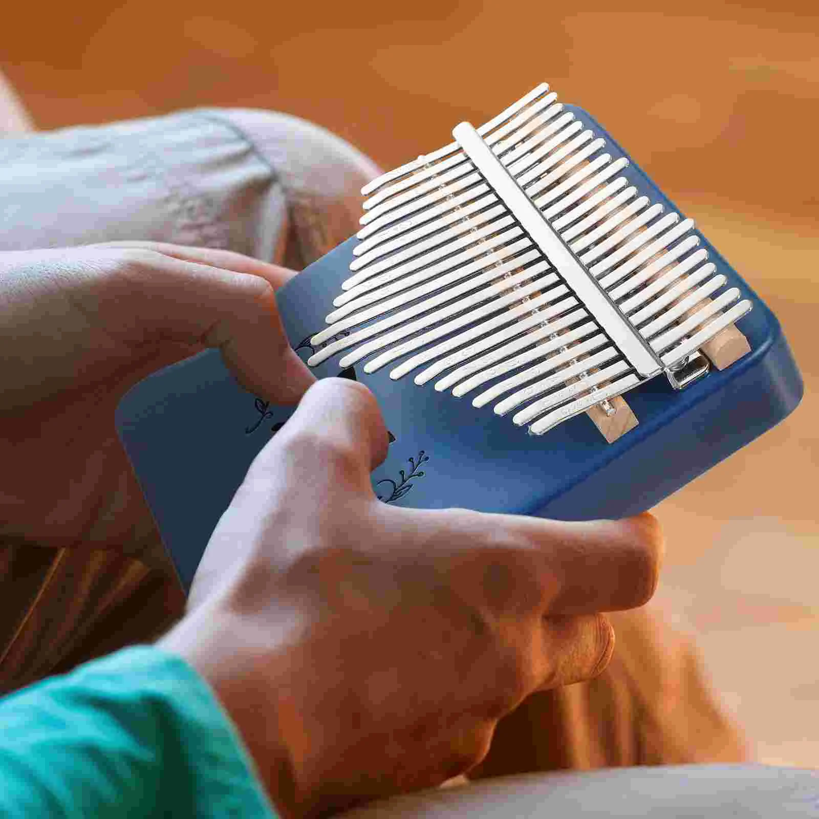 21 Tone Thumb Piano Finger Kids Musical Instrument Kalimba Simple Portable Child Wood