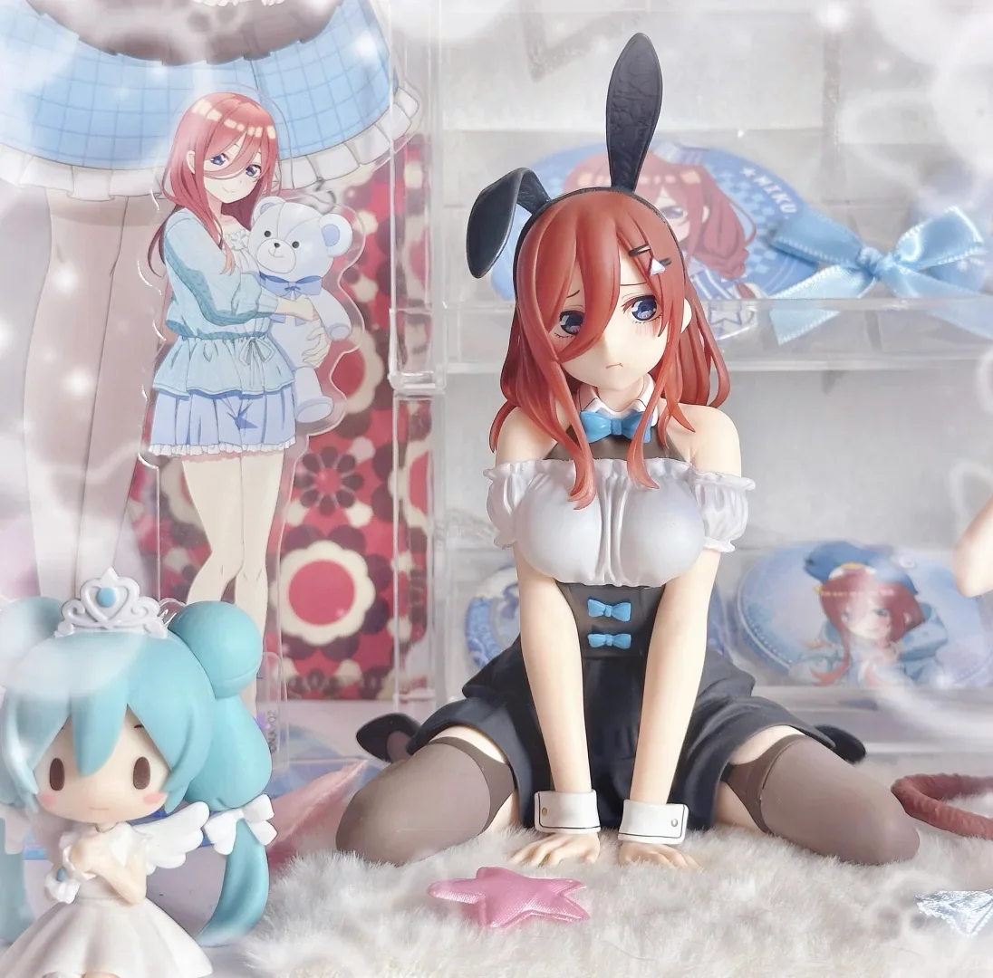 

Yotsuba аниме Kawaii Nakano Nino фигурка The Quintessential Quintuplets Cat Nakano Miku фигурка Коллекция ПВХ игрушки Подарки