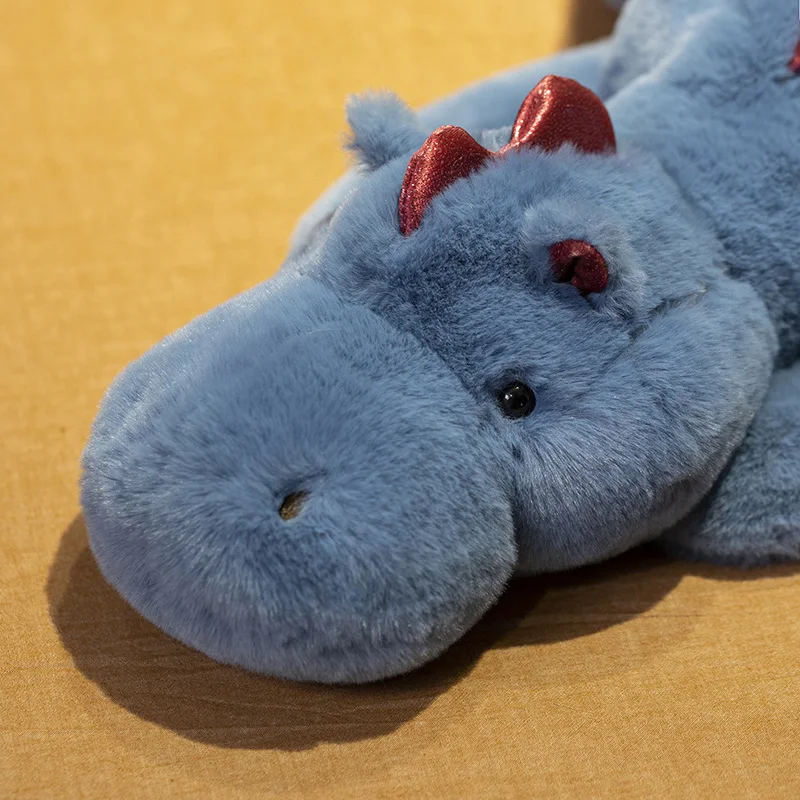 Jouets en peluche dragon volant couché mignon, dinosaures animaux Kawaii, oreiller en peluche, poupées douces pour bébé, cadeau d'accompagnement pour enfants, 90 cm, 110cm, 1 pièce