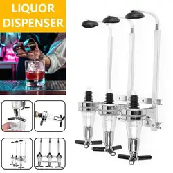 2/3/4 Bottle Bar Tools Wall Mounted 4 Station Liquor Wine Dispenser  Alcohol Bottle Dispenser Beverage