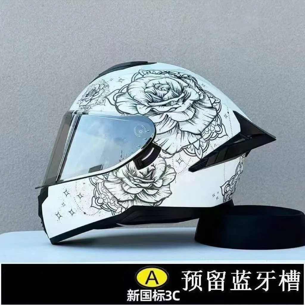 LVS Helmet Motorcycle Full Face Motorcycle Helmet Riding Big Spoiler Unisex Helmet Casco De Moto Para Los Hombres