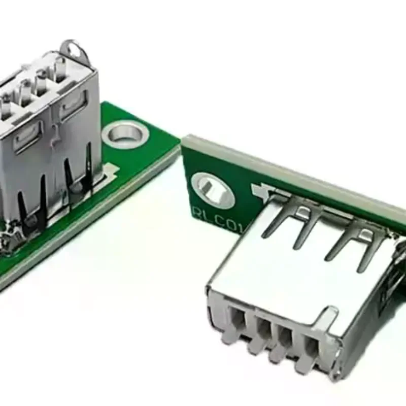 USB Repair Charging Port Connector 5Pcs Fixed Board DIY Panel Mount for Student Electronic Experiment Use