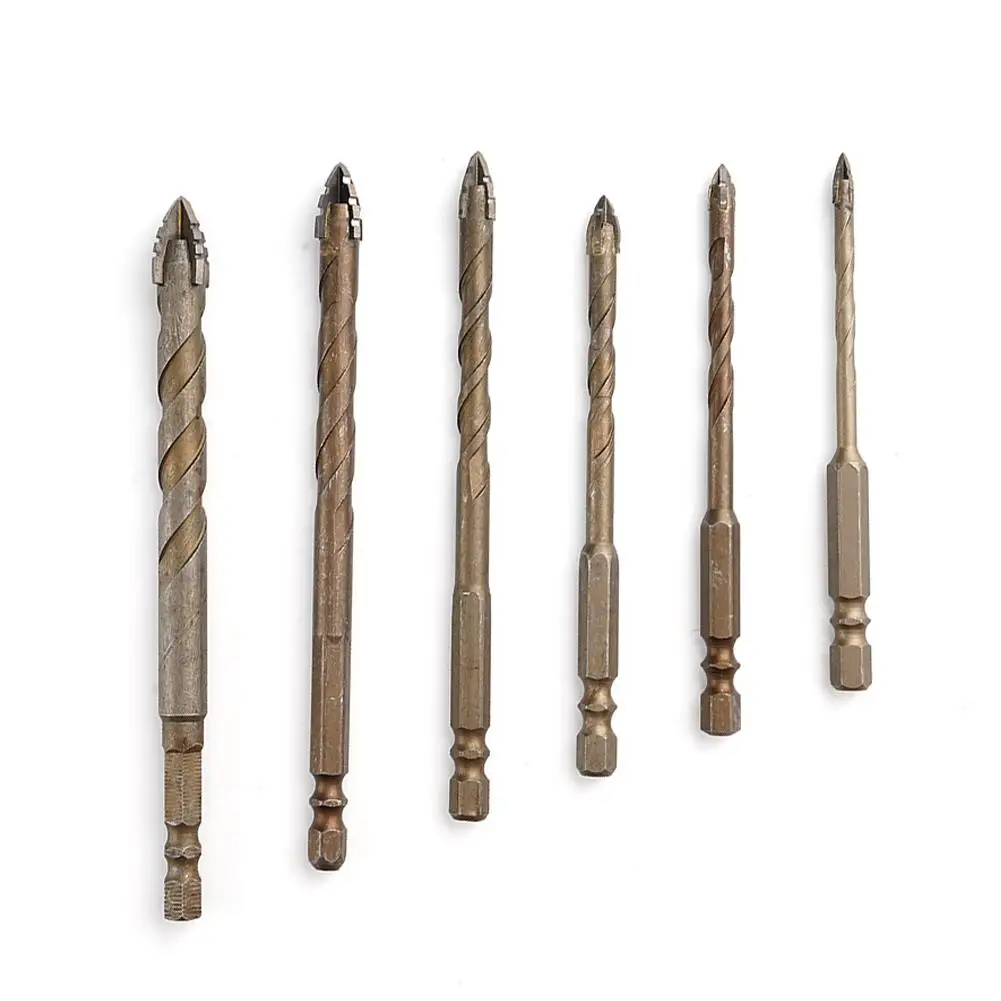 Multi-purpose Drill Bit Set 4mm 5mm 6mm 8mm 10mm 12mm New Four-flute Sawtooth Eccentric Drill Bit For Metal Wood Plastic T0u4