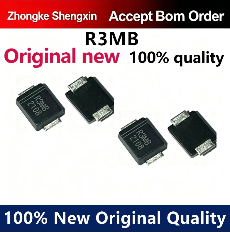 （5pcs-100pcs）Original RS3MBF silk screen R3MB SMBF ultra-thin package patch fast recovery diode 3A 1000V