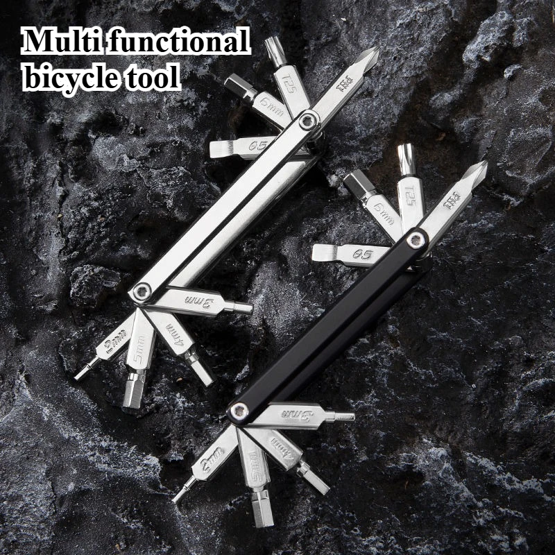 

Функция 8 в 1, велосипедный инструмент, портативный CR-V стальной шестигранный ключ со спицами, отвертка для мотоцикла, инструмент для ремонта нескольких велосипедов