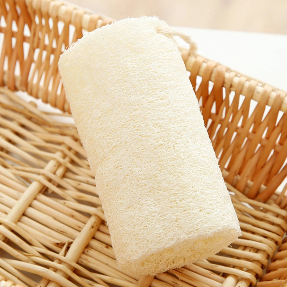 

4pcs Loofah Bath Towel Sponge Pads Exfoliating Scrubber Soft Natural Loofah Skin Smoothing Bath Body Wash Household Cleaning