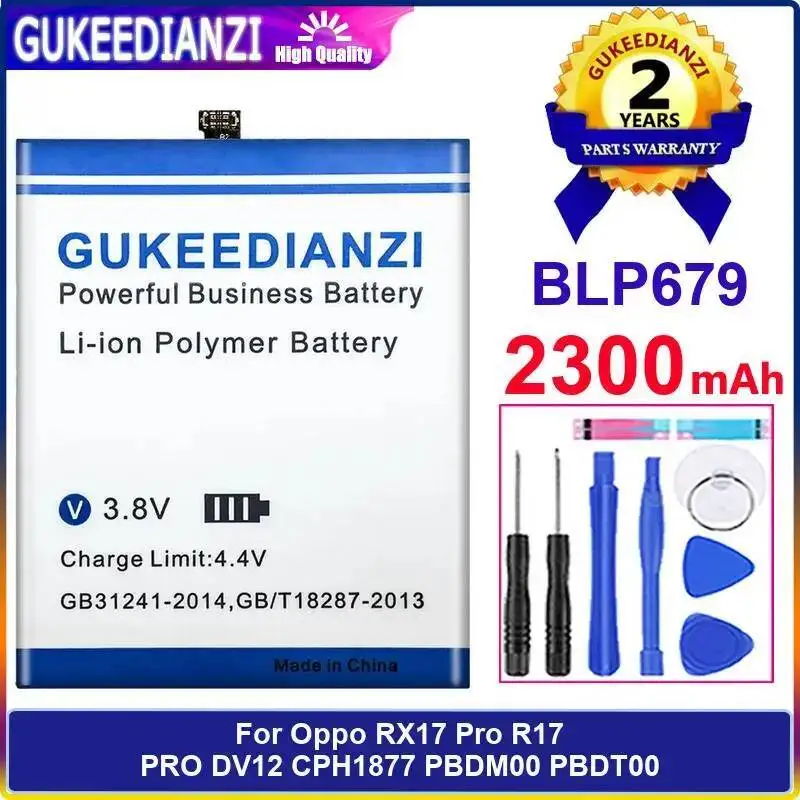 

BLP679 Аккумулятор мобильного телефона для Oppo RX17 Pro R17 DV12 CPH1877 PBDM00 PBDT00 Надежная замена 2300 мАч