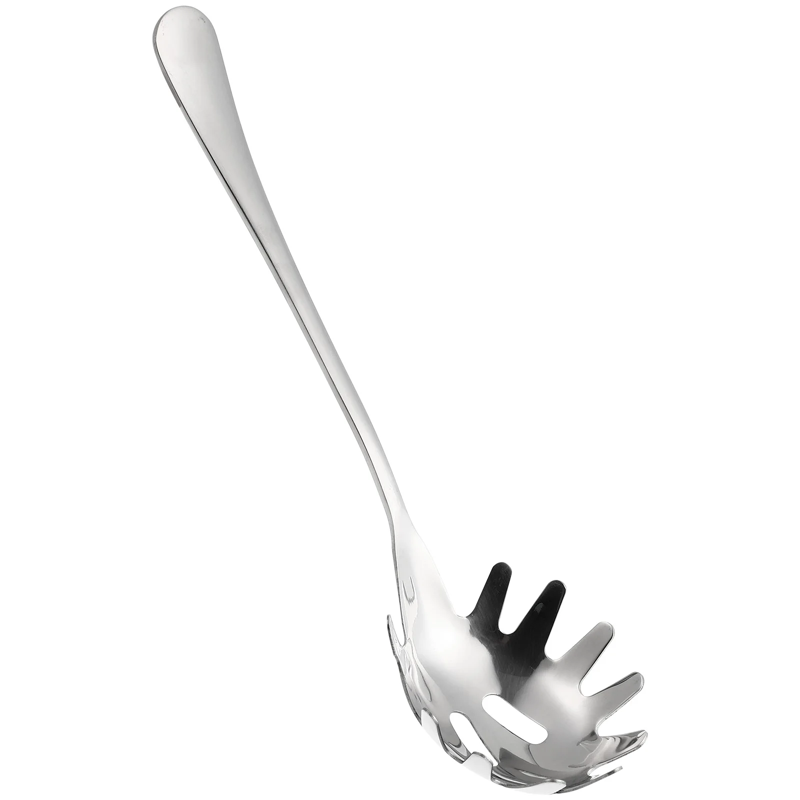

Noodle Spoon Fork Stainless Steel Pasta Utensil Spaghetti Serving Server Kitchen Metal Scoop Short Handle Multi-function