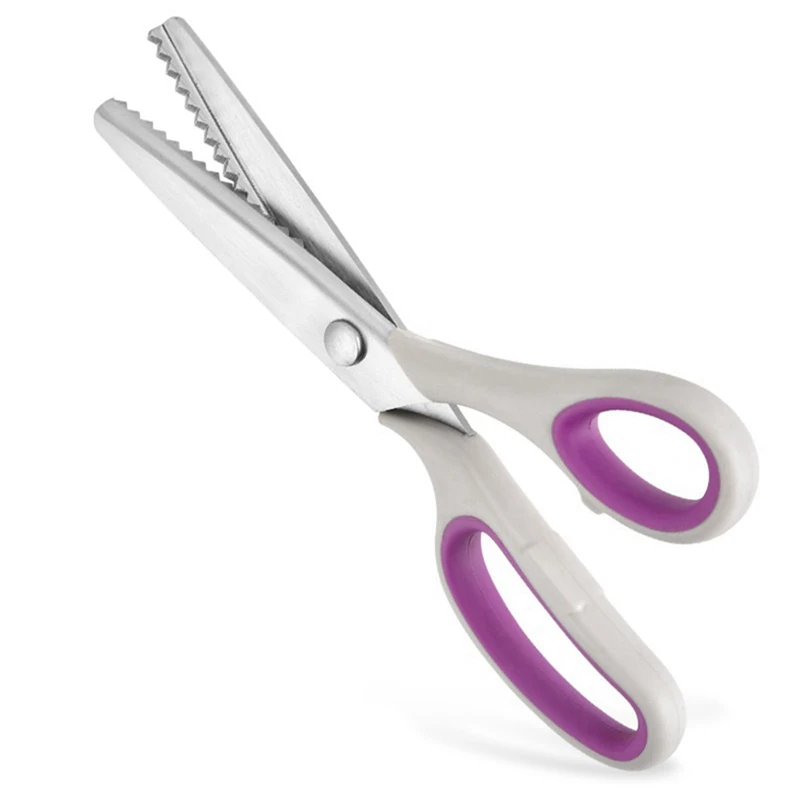 

Hot Fabric Serrated Scissors Soft Grip Handle Serrated Scissors Triangular Serrated Scissors Suitable For Fabric