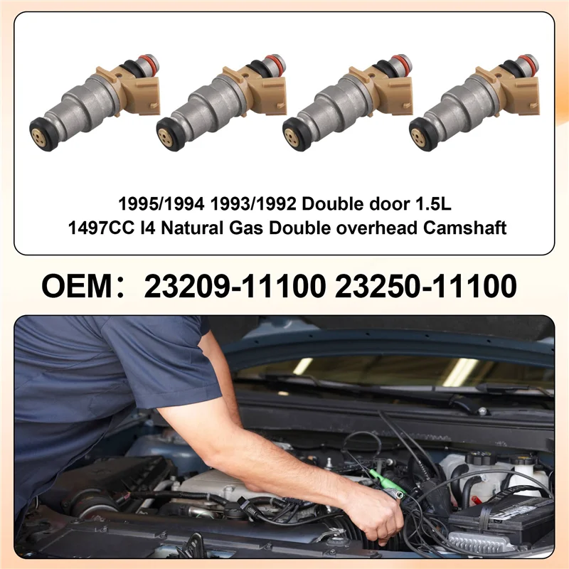 

Fuel Injector Nozzle 23209-11100 23250-11100 2320911100 2325011100 For Toyota PASEO 1.5L L4 1992-1993-1994-1995