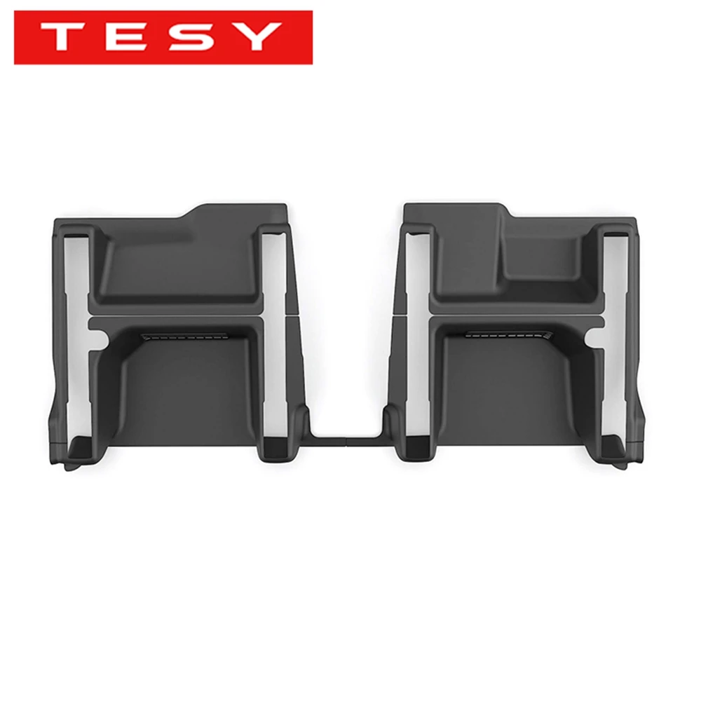 Cubierta Protectora Antipatadas de TPE para el Rincón Inferior del Asiento de Primera Fila para Tesla Model Y L LWB 2026, Embellecedor de Riel Deslizante del Asiento de Distancia Entre Ejes Larga (YL)
