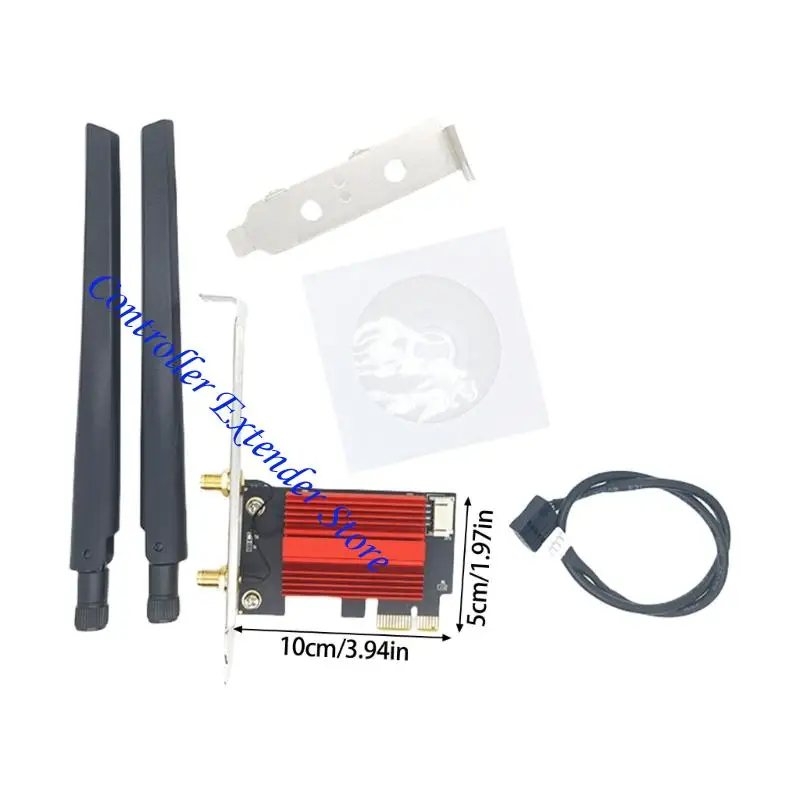 N84B WIFI 5 ADAPTER 1200MBPS بطاقة شبكات متوافقة مع Bluetoot