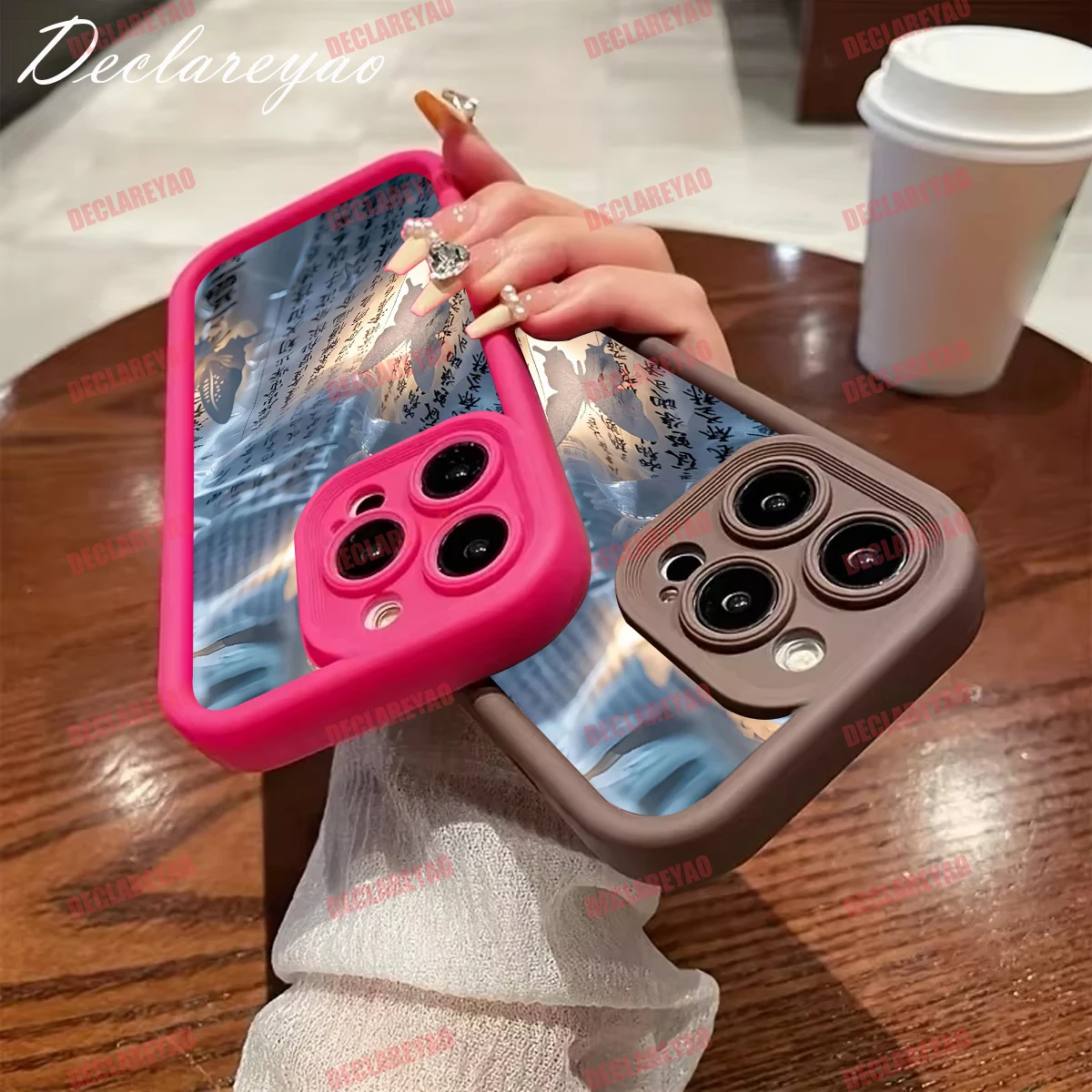 DECLAREYAO لينة ضوء سليم ماتي بولي يوريثان يغطي ل VIVO Y18 برو Y55 Y75S S1 Y81i Y52 SE Y03 Y78 Y95 Y30 Y28S غطاء مقاوم للصدمات #3