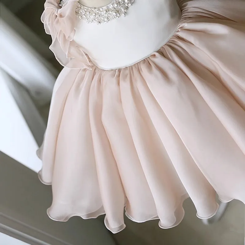 Children Clothes Girl Simple and Elegant Formal Dress for Kids Girl Wedding Guest Dress Brides Wedding Dresses Ball Gown Girls