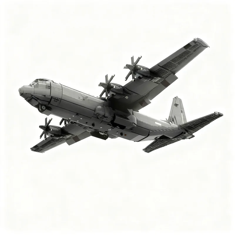 5411pcs MOC Aerospace Jet C 130J Super Hercules Creative Advanced Build Model Building Blocks Design Collection Parts Toy Gift