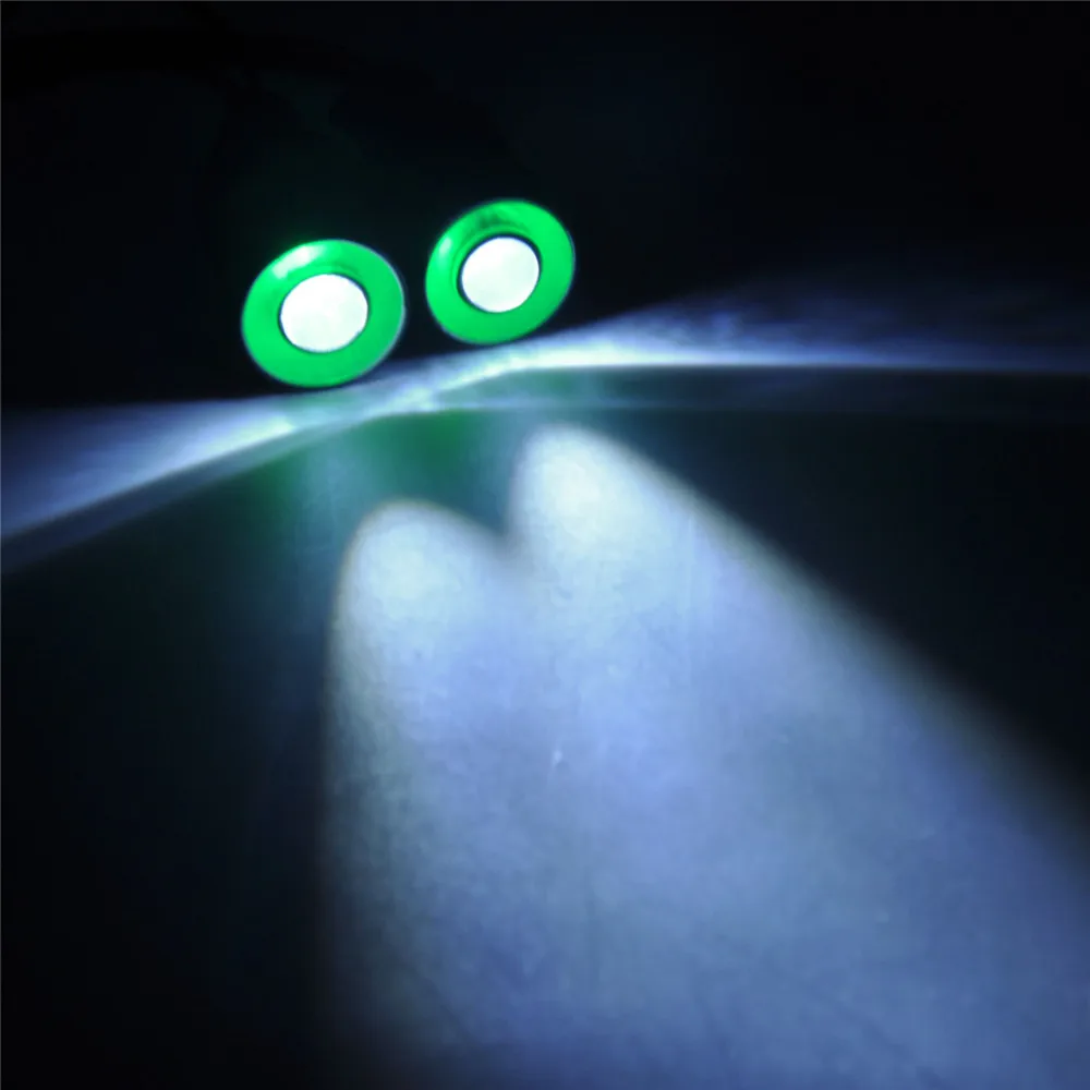YEAHRUN 22/17/13/10mm RC Car LED Lights Angel & Demon Eyes lampada faro per 1/10 RC Crawler Car Axial SCX10 TRX4 TRX6 D90 Part