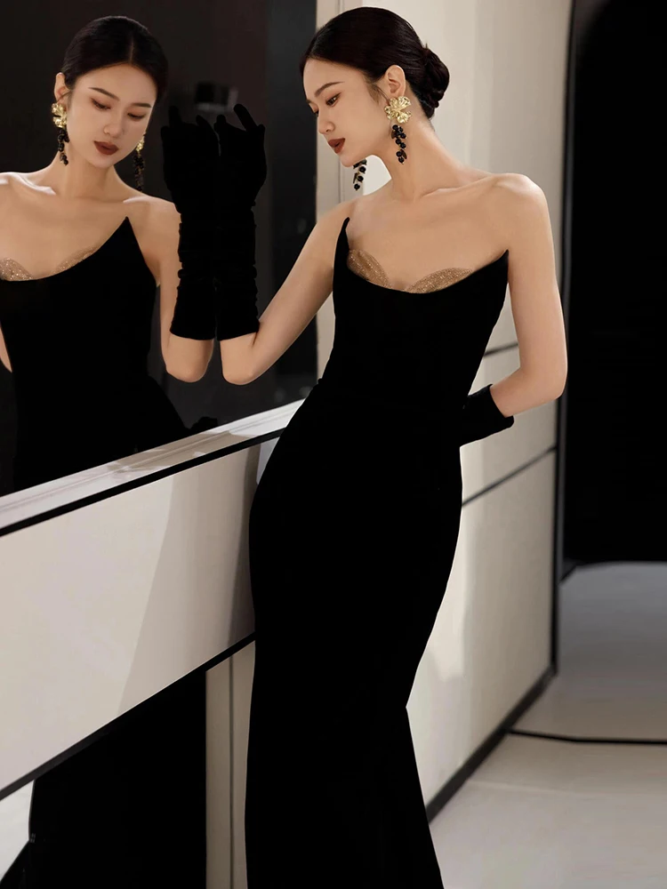 

Ele Bla Wedding Dr Fi Tail Bridesmaid Dr Adult Ceremony Par Dr Luxury Dr for Women