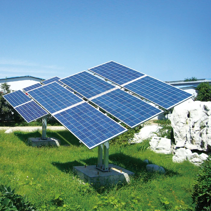 Low Cost Semi-auto Dual Axis Seasonally Adjustable Solar Tracking System Dual Axis Solar Pv Tracking System