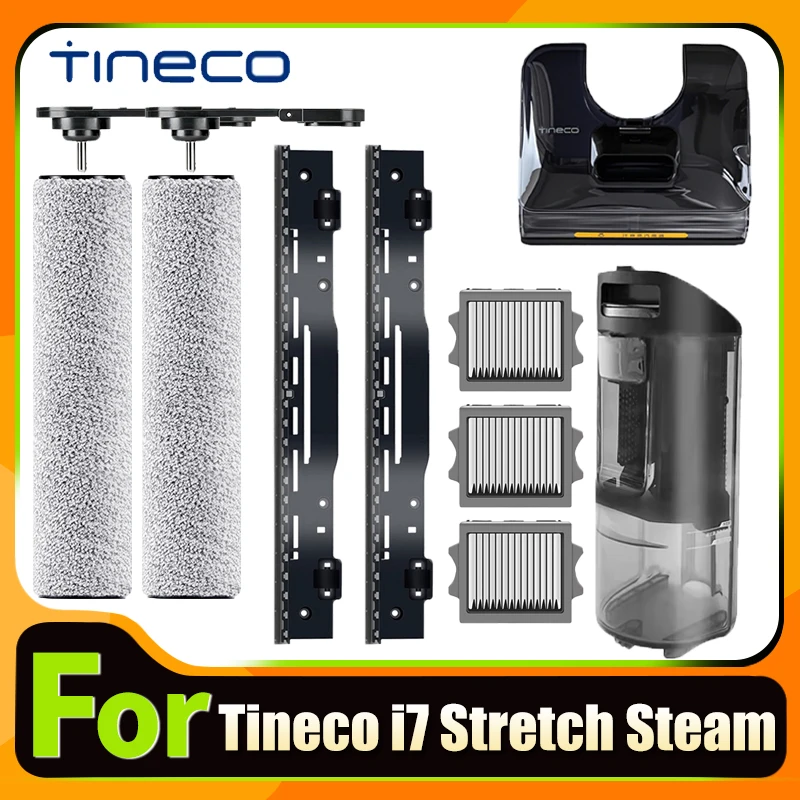 

Original Accessories For Tineco Floor One S7 Stretch Steam/ i7 Stretch Steam Brush Roller and Heap Filter Dirty Water Tank Parts
