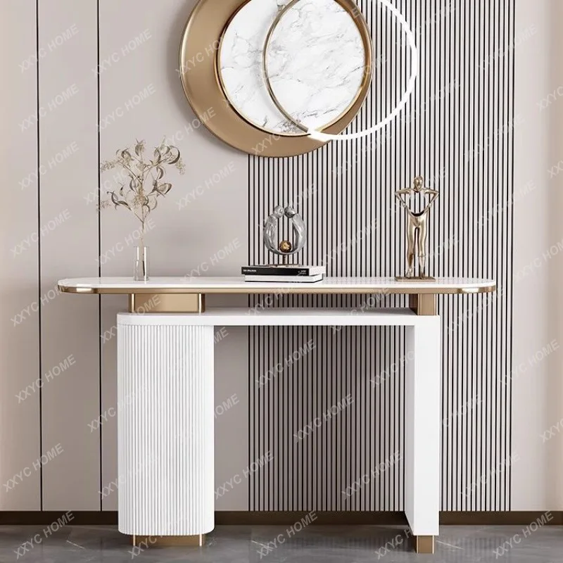 LSimple porch cabinet entry light luxury hotel plan porch table living room