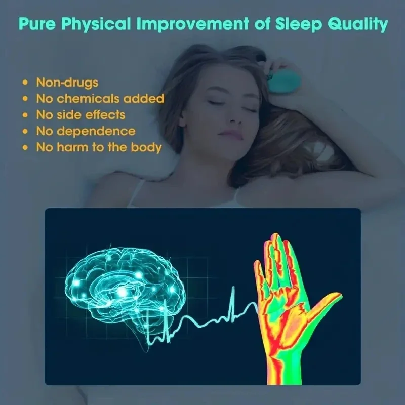 جهاز محمول للمساعدة على النوم ، تخفيف الأرق ، أداة علاج القلق الليلي ، تخفيف الضغط والاسترخاء #2