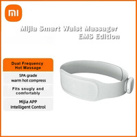 Xiaomi Mijia Smart EMS Lumbar Massager Low Medium Frequency Pulse Graphite Heating 14 Modes Portable Waist Support Pain Relief